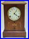 Antique Working SESSIONS’Time & Strike’ Inlaid Victorian Mantel Shelf Clock