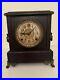 Antique Working SESSIONS’Time & Strike’ Inlaid Victorian Mantel Shelf Clock