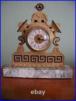 Art Deco Aztec Style Mantel Clock
