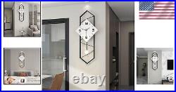 Art Deco Battery Operated Large Wall Clock Quiet and Stylish Decor