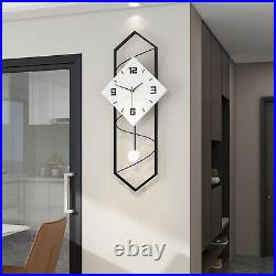 Art Deco Battery Operated Large Wall Clock Quiet and Stylish Decor