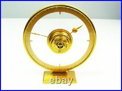 Art Deco Bauhaus Brass Desk Clock Junghans Meister A Master Piece Germany