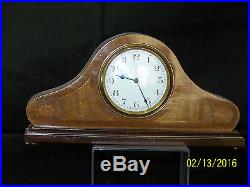 Art Deco Bayard Duverdrey & Bloquel Inlaid Shelf Mantle Clock-Works Great
