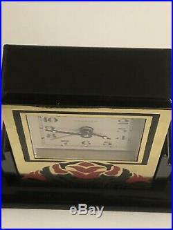 Art Deco Cartier Pendulette Roman Numeral Alarm Clock 890700461 Vintage Swivel