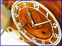 Art Deco Chiming Mantel Clock From Junghans Pfeilkreuz Black Forest
