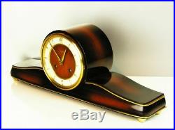 Art Deco Chiming Mantel Clock From Junghans With Resonanz Of 50's