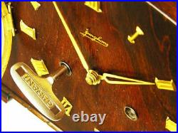 Art Deco Chiming Mantel Clock Junghans Black Forest Germany