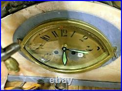 Art Deco Clock Paris Mantel Clock. Marbel. Stunning Art Deco. Paris