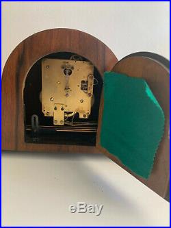 Art Deco Clock with pendulum and key Bauhaus 1933 serviced