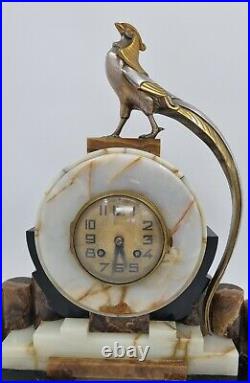 Art Deco Cubist Clock By Frecourt