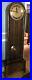 Art Deco Dome Top Mahogany Grandfather Clock by Mauthe Westminster Chime German