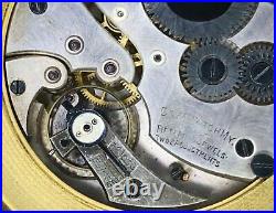 Art Deco Doxa 8 Day folding travel bedside clock, 15 jewel Doxa movement working