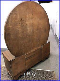 Art Deco Dressing Table Large Round Mirror 5 Drawers Clock Gorgeous Local Pickup