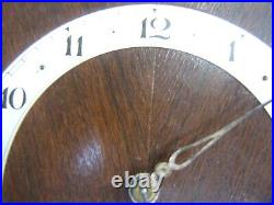 Art Deco Enfield Mantle Clock Walnu Mantle Restored Made In England 1940's