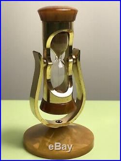 Art Deco Era Butterscotch Amber Bakelite Catalin Hourglass Sand Clock Germany