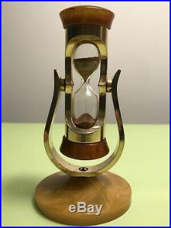 Art Deco Era Butterscotch Amber Bakelite Catalin Hourglass Sand Clock Germany