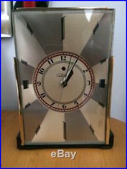 Art Deco Frankel Clock 1928. 6x8. Reconditioned Brass. Great condition