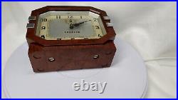 Art Deco French Bakelite Alarm Clock by Vedette 1935 working condition