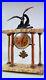 Art Deco French Clock statue Seagull Marble Base Movement by Vincent&Cie