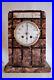 Art Deco French Clock three colored Marble Base Design clock