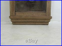 Art Deco German Solid Oak Cased Westminster Chime Wall Clock For Project