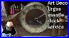 Art Deco German Urgos Mantle Clock Service Full Video