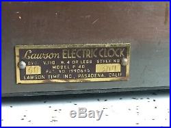 Art Deco Kem Weber Designed Lawson New Yorker Electric Mantel Clock Style 304