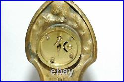 Art Deco Lady Bronzed Easel Clock