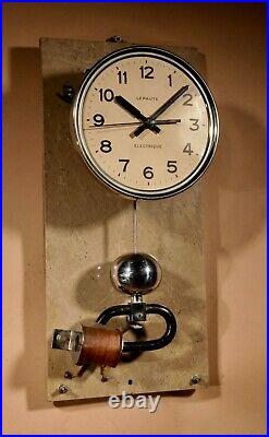 Art Deco Lepaute Very Interesting Electrical Wall Clock