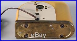 Art Deco Machine Age 1940s Westclox Moonbeam Glowing Electric Alarm Clock Works