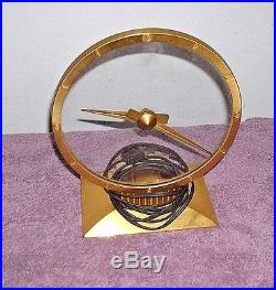 Art Deco Machine Age Jefferson Golden Hour Mystery Clock Nice Working Condition