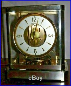 Art Deco Mastercrafters Clock Electric Chrome / Glass Atmos-Style Mantel Working