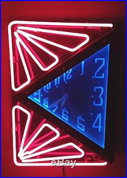 Art Deco Neon Clock
