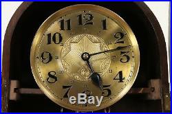 Art Deco Oak Antique Grandfather Tall Case Clock, Signed Lauffer, Germany #29377