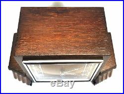 Art Deco Perivale Walnut Westminster Chiming Mantle Clock