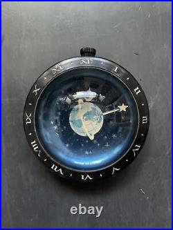 Art Deco Rare Westclox Earth Moon and Stars Celestial Clock Paperweight
