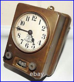 Art Deco Reminder Clock HAWKEYE Co Signed 38my