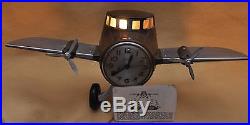 Art Deco Sessions Bakelite 1930's Airplane Clock, Original