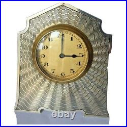 Art Deco Silver clock 1924