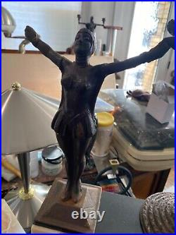 Art Deco Statues & Clock for Repair or Repurpose