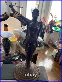 Art Deco Statues & Clock for Repair or Repurpose