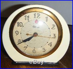 Art Deco Telechron Electric Clock, Warren Telechron, Model 3F61 Works