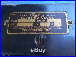 Art Deco Telechron Electric Clock WorkingModel 8B23c1930sAshland, Mass
