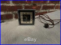 Art Deco Telechron General Electric Debutante Clock Model AB-4F52 John Rainbault