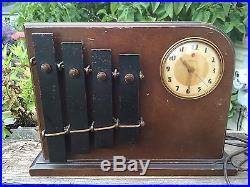 Art Deco Telechron & Kohler Liebich Liberty Chime Electric Clock Model 8011
