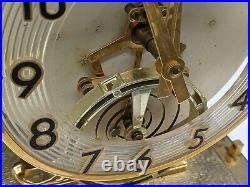 Art Deco United Clock Model 999 Electric Brass/Glass Atmos-Style Mantel Clock