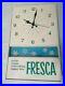 Art Deco Vintage 60’s Advertising Fresca Soda Quartz Once Electric Wall Clock