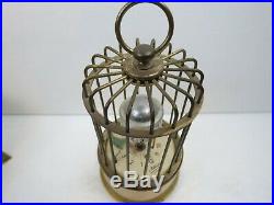 Art Deco Vintage German Kaiser Mechanical Bird Cage Novelty Alarm Clock WORKS