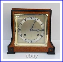 Art Deco Walnut Elliott striking clock Superb