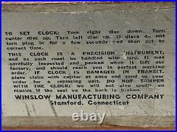 Art Deco Winslow Bakelite Clock / Working